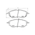 Колодки гальмівні дискові передні Subaru Forester, Legacy, Outback 2.0, 2.5 3.0 (07-) NISSHINBO HELLA PAGID NP7008 (фото 1)