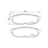 Колодки гальмівні дискові задні Subaru Forester 2.0 (13-19), Tribeca 3.0, 3.6 (06-14) NISSHINBO HELLA PAGID NP7013 (фото 1)
