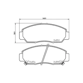 Колодки дискового тормоза HELLA PAGID NP8007
