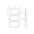 Гальмівні колодки HONDA NSX 3.0i, Legend 3.2i,Accord,Civic/ROVER 600 -01 HELLA PAGID NP8008 (фото 1)