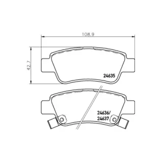Гальмівні колодки HONDA CR-V "R "06>> HELLA PAGID NP8014
