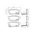 Колодки гальмівні дискові задні Honda Jazz 1.2, 1.3, 1.5, (02-09) NISSHINBO HELLA PAGID NP8027 (фото 1)