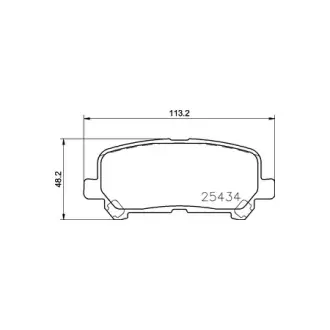 Гальмівні колодки HONDA/ISUZU ODYSSEY (RC1, RC2, RC4); ODYSSEY (RL5); PILOT; PILOT; MU 7 Clo HELLA PAGID NP8043