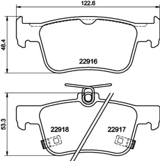 Колодки гальмівні дискові задні Honda Accord X (17-) NISSHINBO HELLA PAGID NP8061