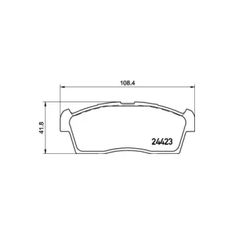 Колодки гальмівні дискові передние Suzuki MR Wagon (01-06) NISSHINBO HELLA PAGID NP9012