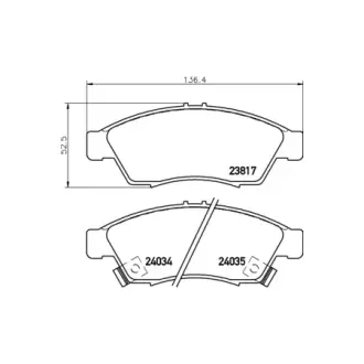 Колодки гальмівні дискові передние Suzuki Leana 1.4 1.6 (02-06) NISSHINBO HELLA PAGID NP9013