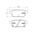 Колодки гальмівні дискові задние Suzuki Swift 1.2, SX-4 1.6 (10-) NISSHINBO HELLA PAGID NP9016 (фото 1)