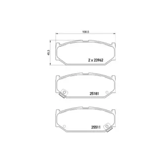 Гальмівні колодки SUZUKI Swift "05>> HELLA PAGID NP9023
