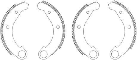 Комплект тормозных колодок HELLA PAGID Q0040