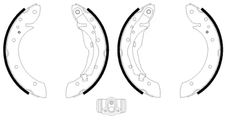 Комплект тормозных колодок HELLA PAGID Q0735