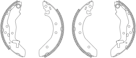Комплект тормозных колодок HELLA PAGID Q0750