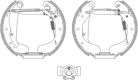 Комплект тормозных колодок HELLA PAGID R0025
