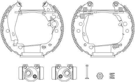 Комплект тормозных колодок HELLA PAGID R0030