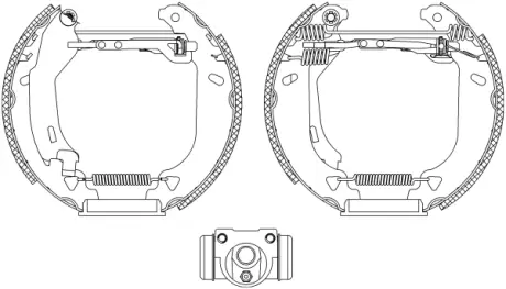 Комплект тормозных колодок HELLA PAGID R0095
