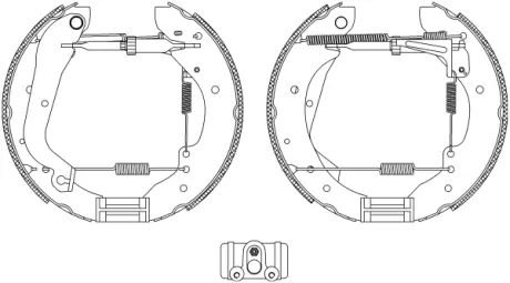 Комплект тормозных колодок HELLA PAGID R0105