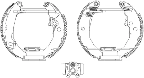 Комплект тормозных колодок HELLA PAGID R0125