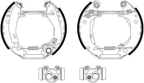 Комплект тормозных колодок HELLA PAGID R0140
