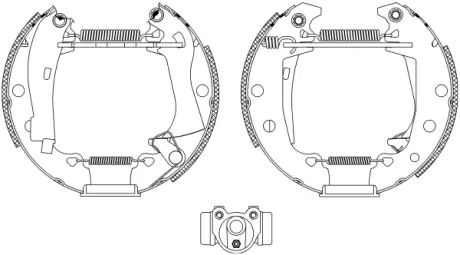 Комплект тормозных колодок HELLA PAGID R0160