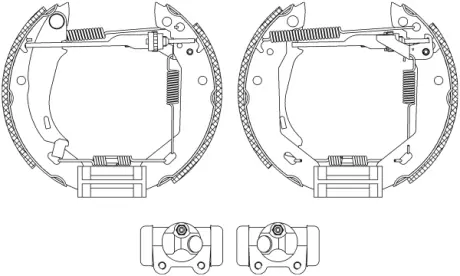Комплект тормозных колодок HELLA PAGID R0170