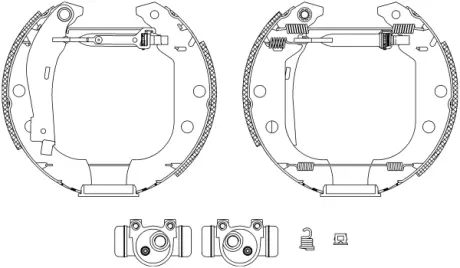 Комплект тормозных колодок HELLA PAGID R0175