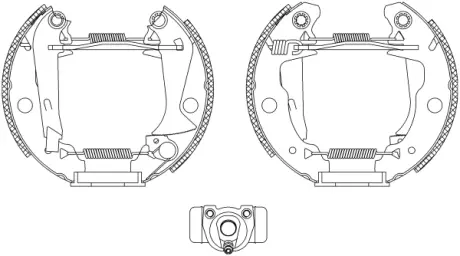 Комплект тормозных колодок HELLA PAGID R0195