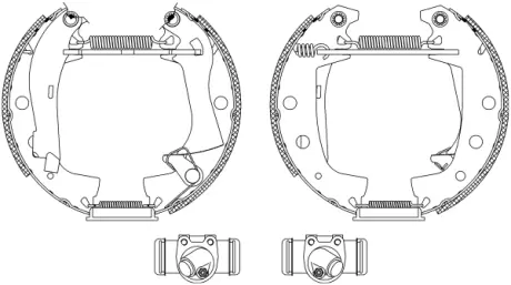 Комплект тормозных колодок HELLA PAGID R0200