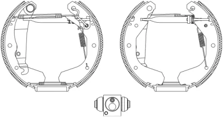 Комплект тормозных колодок HELLA PAGID R0205