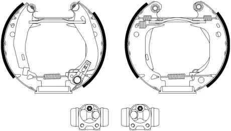 Комплект тормозных колодок HELLA PAGID R0210