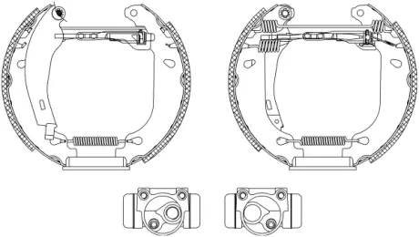Комплект тормозных колодок HELLA PAGID R0225