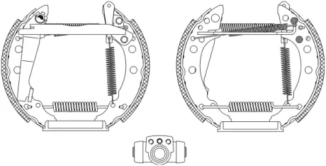 Комплект тормозных колодок HELLA PAGID R0230