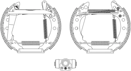 Комплект тормозных колодок HELLA PAGID R0245