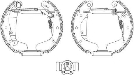 Комплект тормозных колодок HELLA PAGID R0255