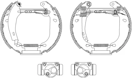 Комплект тормозных колодок HELLA PAGID R0270
