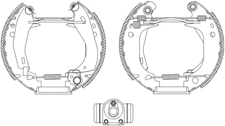 Комплект тормозных колодок HELLA PAGID R0275