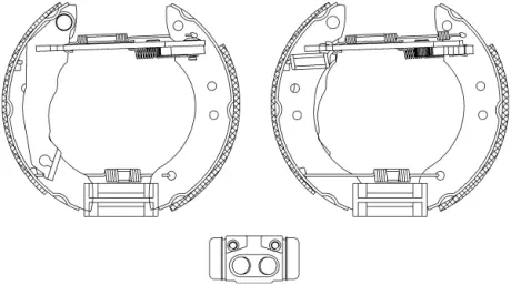 Комплект тормозных колодок HELLA PAGID R0280