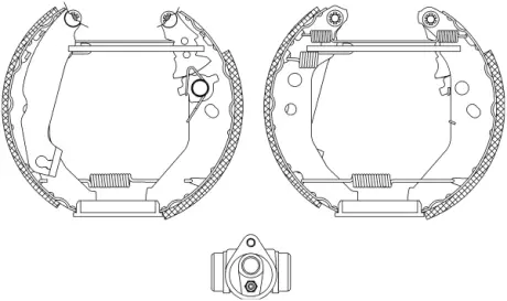 Комплект тормозных колодок HELLA PAGID R0315