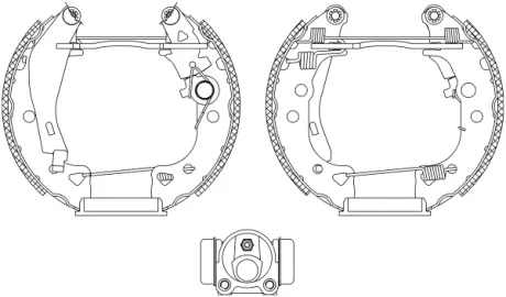 Комплект тормозных колодок HELLA PAGID R0320