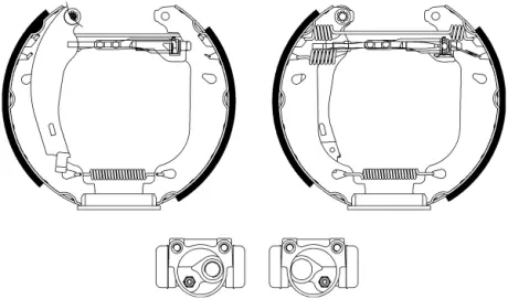 Комплект тормозных колодок HELLA PAGID R0325