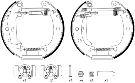 Комплект тормозных колодок HELLA PAGID R0330