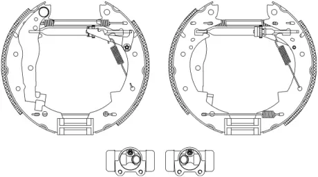 Комплект тормозных колодок HELLA PAGID R0355