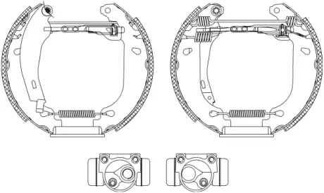 Комплект тормозных колодок HELLA PAGID R0360