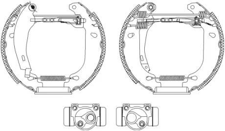 Комплект тормозных колодок HELLA PAGID R0385