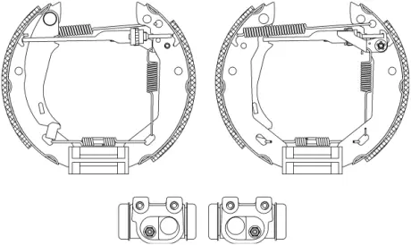 Комплект тормозных колодок HELLA PAGID R0390
