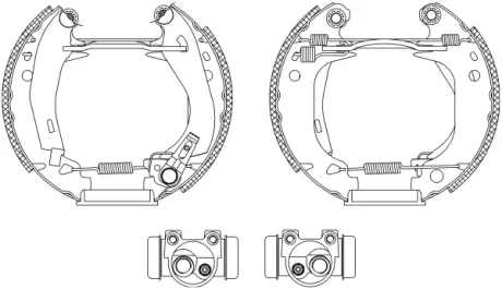Комплект тормозных колодок HELLA PAGID R0405
