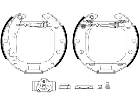 Комплект тормозных колодок HELLA PAGID R0420