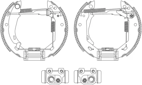 Комплект тормозных колодок HELLA PAGID R0425