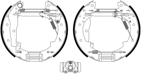 Комплект тормозных колодок HELLA PAGID R0445