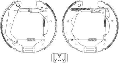 Комплект тормозных колодок HELLA PAGID R0450
