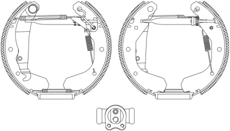 Комплект тормозных колодок HELLA PAGID R0460