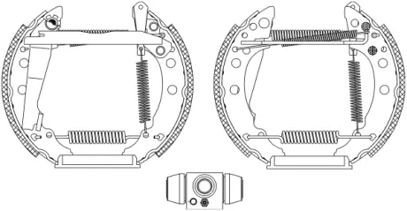 Комплект тормозных колодок HELLA PAGID R0495